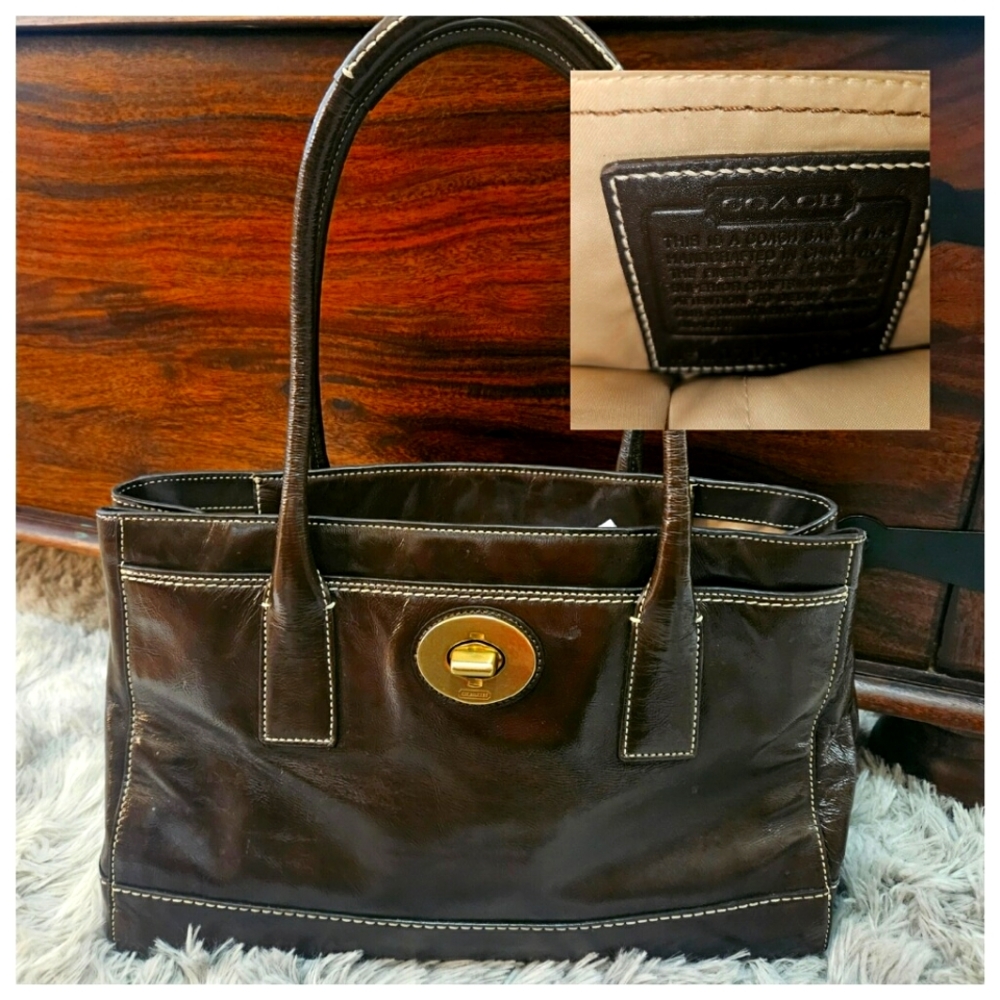 COACH Brown Leather Handbag